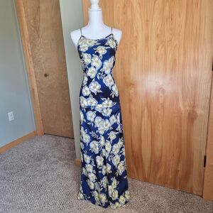 Vintage 90s LA Delle floral maxi dress